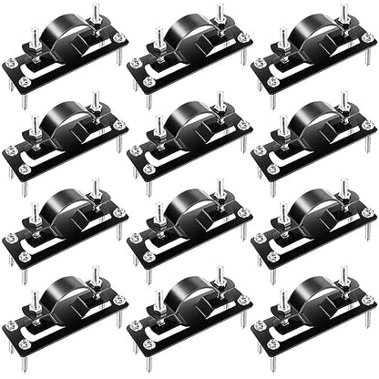 Colinktool Steel 2 Wood Fence Bracket,Chain Link Wood Adapter-12 Pack,Black