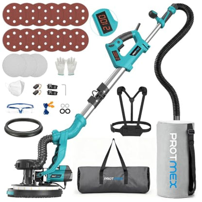 Drywall Sander with Vacuum Dust Collector, Foldable & Extendable Handle