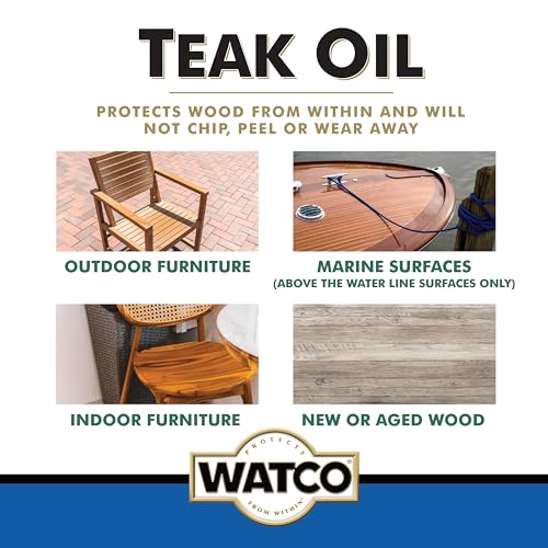 Watco Teak Oil Finish - size: 128 oz (Pack of 2)