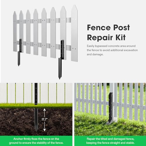 VIVOSUN 6 Pack Fence Post Repair Kit