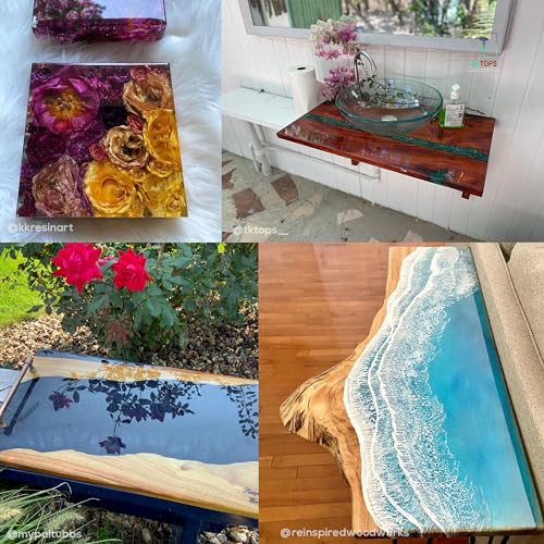 Superclear Table Top Epoxy Resin 16 oz Kit, Crystal Clear 1:1 Coating - size: 1 Pint Kit