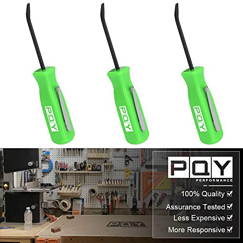 Mini Pocket Pry Bar with Pocket Clip 4.5" Length 3pcs (Green) - color: green
