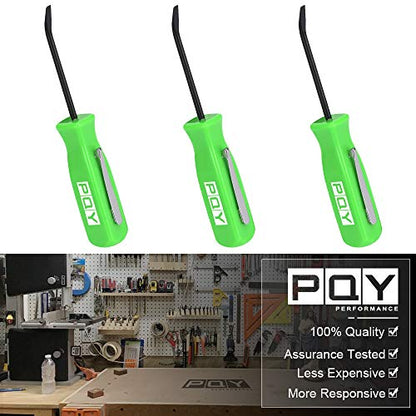 Mini Pocket Pry Bar with Pocket Clip 4.5" Length 3pcs (Green) - color: green