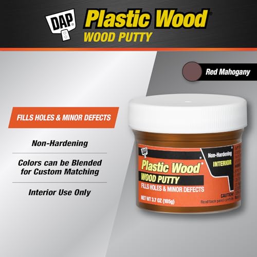 DAP Plastic Wood Wood Putty, Red Mahogany, 3.7 oz (7079821268)