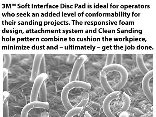 3M Clean Sanding Soft Interface Disc Pad, 28321, 5 in x 1/2 in 44 Holes