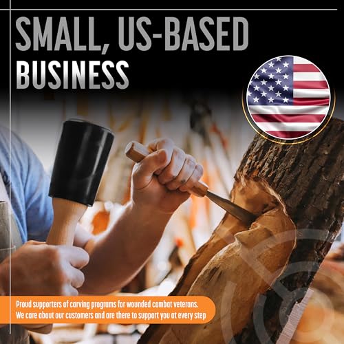 Schaaf Wood Carving Tools 15 oz Woodworking Mallet for Chisels & Gouges - color: Black
