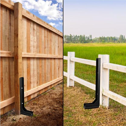 4 Pack Rotten Leaning Fence Post Repair Kit Ground Spike Anchor