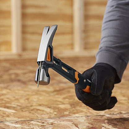 Fiskars Pro IsoCore 16" Framing Hammer, Shock-Absorbing Grip, 20oz - style: General Hammer 20 oz 13.5 in