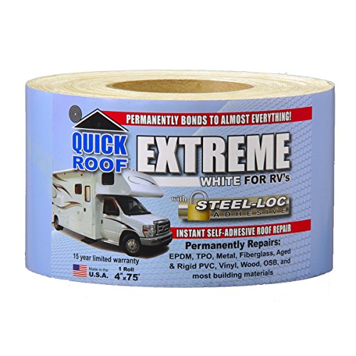 Cofair UBE475 Quick Roof Extreme White 4" x 75' - size: 4" x 75'