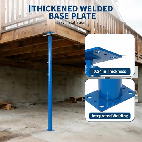 Adjustable Jack Post 56"-100", 2Pack House Floor Jack, 18000LBS House Jacks - color: Blue/56"-100"
