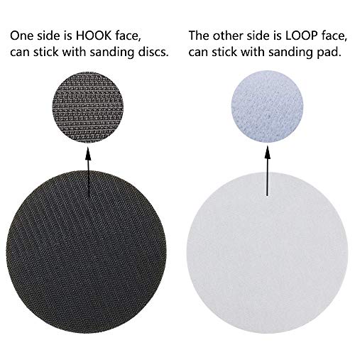 5 Pack 5 Inch Soft Density Interface Pads Hook and Loop 5" Sponge Cushion Buffer Backing Pad (Set of 5) - size: 5 inches