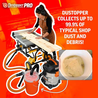 Dustopper PRO Dust Collector - 99.9% Efficiency Cyclone Dust Separator