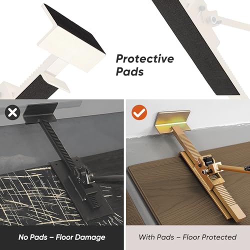 Hardwood Flooring Jacks 2PCS with Scratch-Resistant Felt Pads