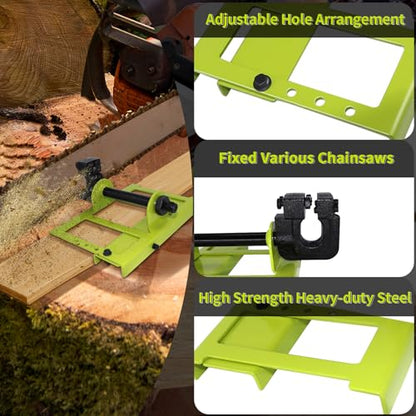 Zihvfzu Vertical Chainsaw Mill Guide for Cutting Lumber and Boards,Green - color: Green