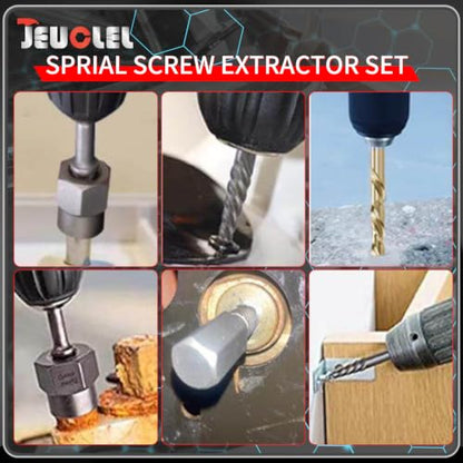 40PCS Bolt & Screw Extractor Set, Left Hand Cobalt Drill Bit Kit