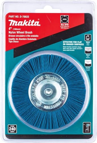 Makita D-70633 4" Nylon Wheel Brush, Fine, 240 Grit
