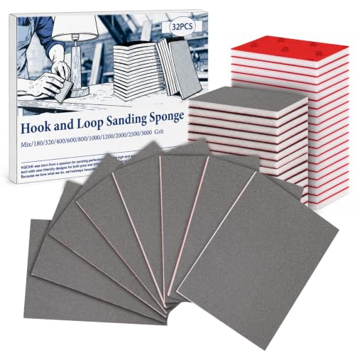 32 PCS 2000 Grit Sanding Sponge, Soft and Flexible Sandpaper Block - style: 32Pcs 2000Grit