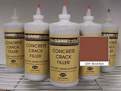 Stained Concrete Crack Filler - Brick RED - 3 lb. (Single Bottle).