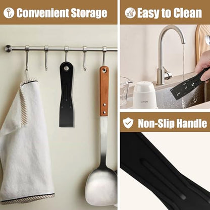Flexible Plastic Putty Knife Set, Scraper for Spackling