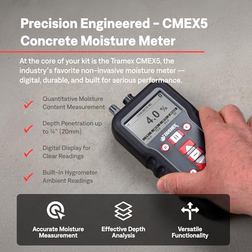 Tramex Flooring Installer Kit FINSK, Infrared Surface Thermometer