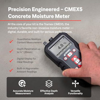 Tramex Flooring Installer Kit FINSK, Infrared Surface Thermometer