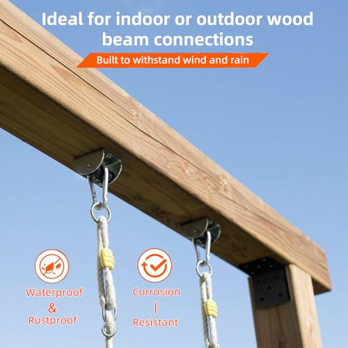 4x3.5x4 Inside Corner Brace Brcket,90° Angle Heavy Duty Brackets with Screws,L Shaped Bracket for 4x4 4x6 Wood Beam,Metal Angle Bracket for Garden Pavilion,Porch,Cabin,Shelve,Bed (8pcs) - size: 4x3.5x4
