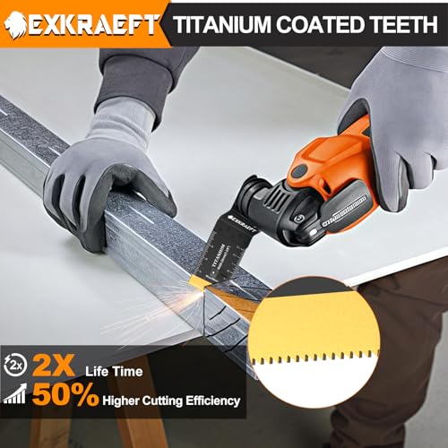 110 PCS Titanium Multitool Blades,Professional Oscillating Tool Blade