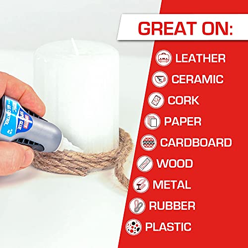 Loctite Super Glue Gel Control, Clear, 0.14 fl oz Bottle, Superglue for Plastic, Wood, Metal, Crafts & Repair, Cyanoacrylate Adhesive Instant Glue, Quick Dry (Pack of 2) - size: 2 Pack