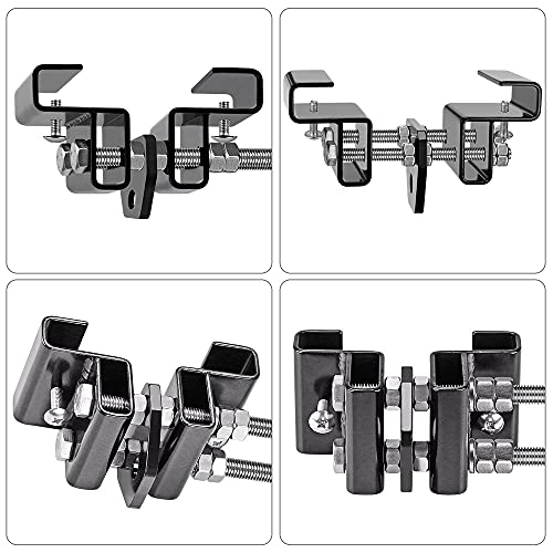 BeneLabel Punching Bag Hanger for I Beam 880 LBs Capacity Heavy Bag Mount Width Adjustable Boxing Bag Holder & Steel Beam Clamp for Beam - color: Hanger&Carabiner&360°Swivel(2 Pack)
