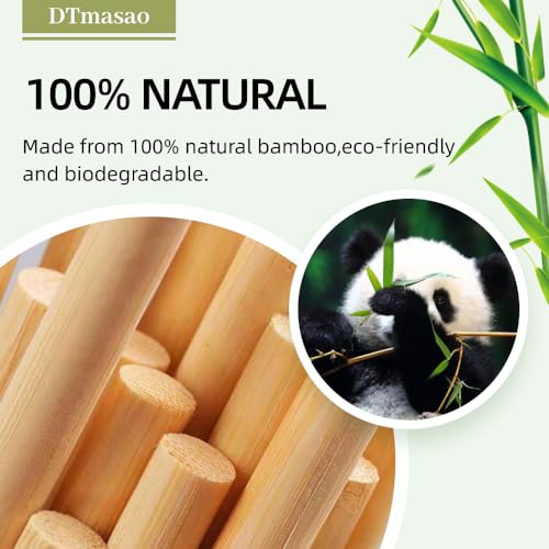 Dtmasao 1/2 x 12 Inch 50 PCS Dowel Rods Wood Sticks Wooden Dowel Rods - Unfinished Bamboo Sticks - for Crafts and DIYers - size: 1/2 x 12 Inch