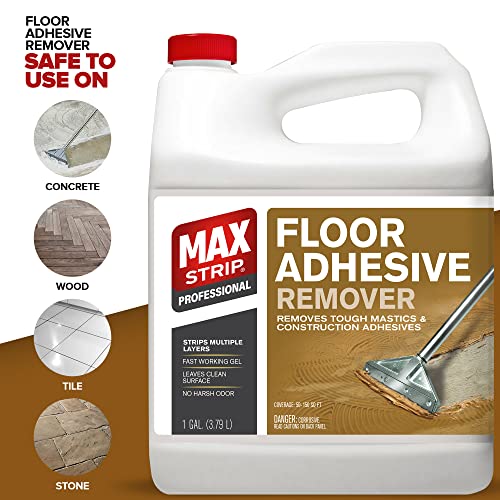 Max Strip Floor Adhesive Remover, Carpet & Mastic Glue Stripper, 1 Gal - size: 128 Fl Oz (Pack of 1)