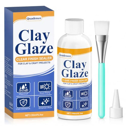 Air Dry Clay Glaze, 5.3 FL OZ Gloss Varnish for Polymer Clay & Crafts