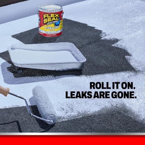 Flex Seal Liquid Rubber Sealant Coating, Waterproof, White, 128 oz - color: White, size: 128 oz