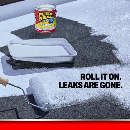 Flex Seal Liquid Rubber Sealant Coating, Waterproof, White, 128 oz - color: White, size: 128 oz