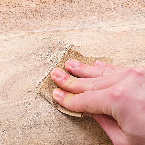 Dura-Gold Premium 1/4 Sheet Gold Sandpaper Sheets, 800 Grit (Box of 25) - size: 800-Grit