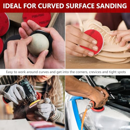 Shinboc 20 PCS 3 Inch Sanding Sponge 2000 Grit, Hook and Loop Sanding Disc - style: 2000 Grit