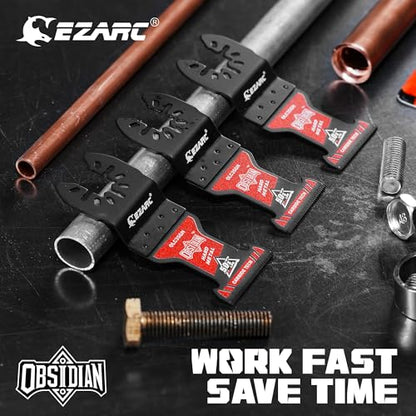 EZARC Obsidian Carbide Oscillating Saw Blades for Hard Metal, 3-Pack - size: 3 PCS