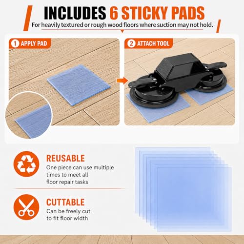 Floor Gap Fixer Tool with Suction Cup,Laminate Floor Gap Repair Kit