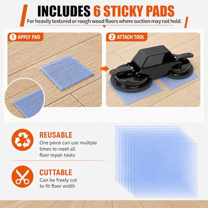 Floor Gap Fixer Tool with Suction Cup,Laminate Floor Gap Repair Kit