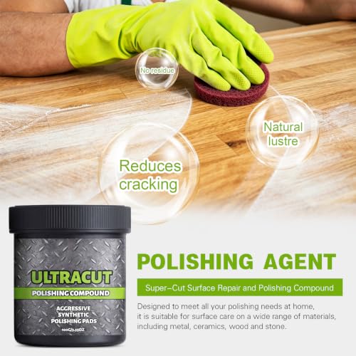 All-in-One Surface Restoration Polish with Pad, Polishing Compound Kit