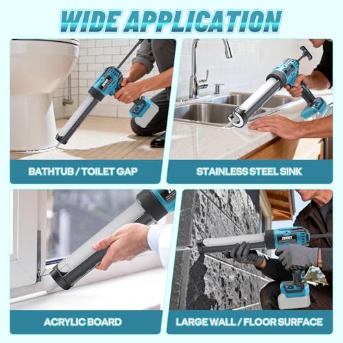 Cordless Caulking Gun for Makita 18V Battery, 10oz Caulk Gun