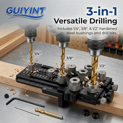 Tool Dowel Jig Kit Self Centering Doweling Jig Woodworking Joinery