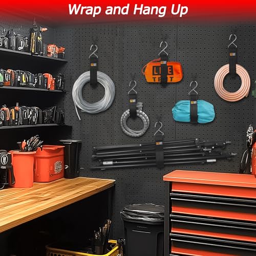 Heavy Duty Storage Straps 10 Pack Triangle Hook Hanging Straps for Garage