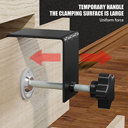 C-Clamps Heavy Duty, Universal Desk Clamp Cabinet Installation Clamps Cabinetry Adjustable Shelf Clamps for Desk Extension/Panel Work (2 Packs) - style: 2 Packs