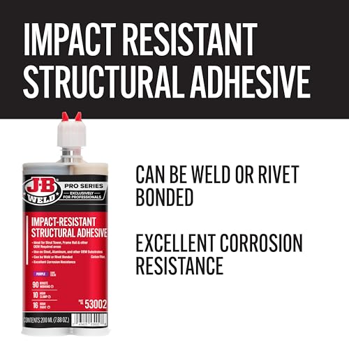 J-B Weld Impact-Resistant Structural Adhesive - 200ml - 2 Mixers Included