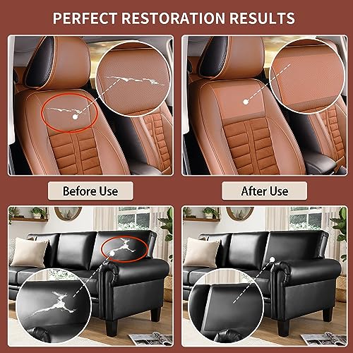 Besezx Leather Repair Patch Tape Kit, Self Adhesive Leather Repair for Furniture, Couch, Sofa, Car Seats,Office Chair,Vinyl Repair Kit.3.1inx60in - color: Deep red, size: 3.1 in x 60 in