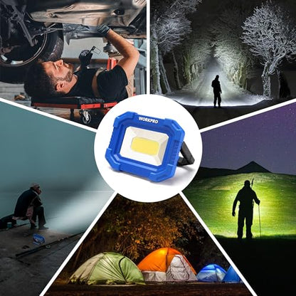 WORKPRO LED Work Light, Rechargeable Magnetic Work Lights, 2000LM, 4 Modes