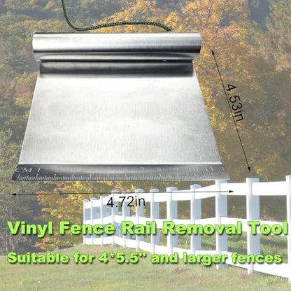 Vinyl Siding Removal Tool Vinyl Fence Tools Fence Post Removal Tool for Quick Removal and Replacement Removal Tool for Vinyl Fence At 5-1/2" Above Tab
