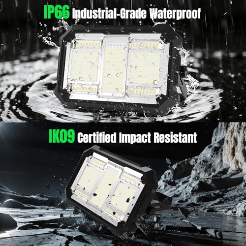 400W 32000LM LED Work Light, 32000mAh Rechargeable, Magnetic IP66