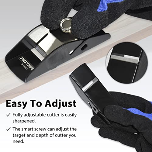 FIRSTINFO Mini Woodworking Hand Plane, Small Lightweight - style: Mini Hand Plane (Black)